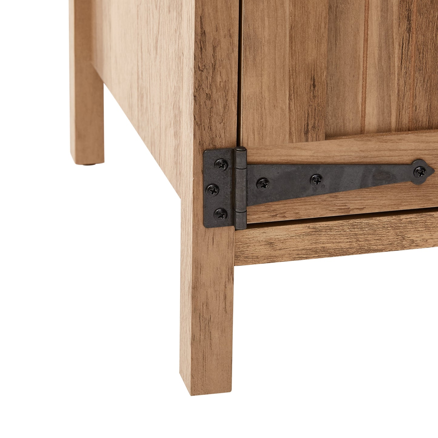 64" Stylish Modern Rustic Weathered Oak