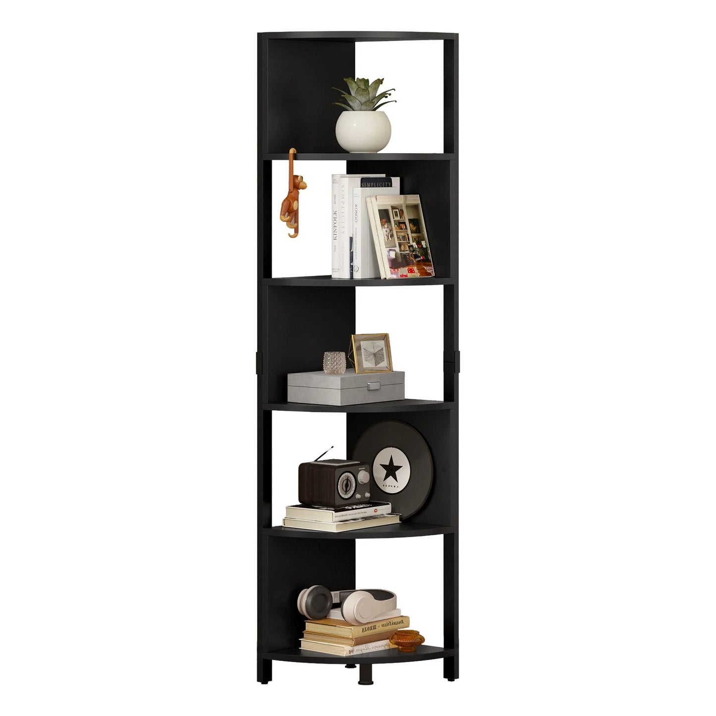 6-Tier Zigzag Design Modern Corner Shelf