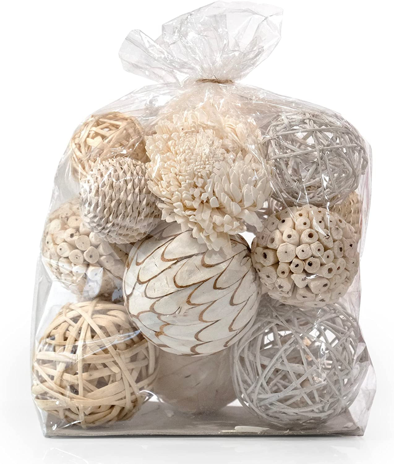 White & Cream Decorative Filler Decor Orbs