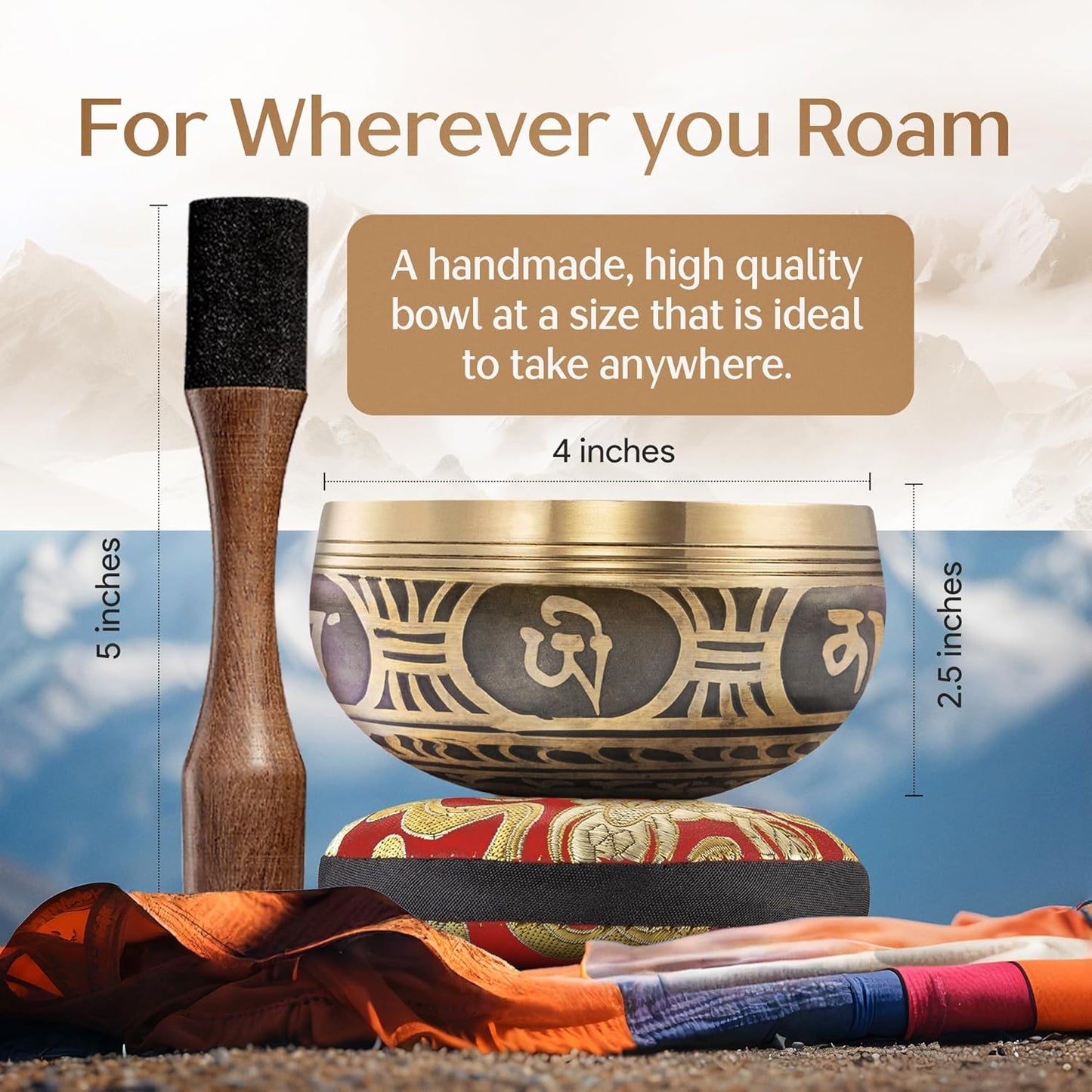 Finding Peace in Frequency Tibetan Singing Bowl Set