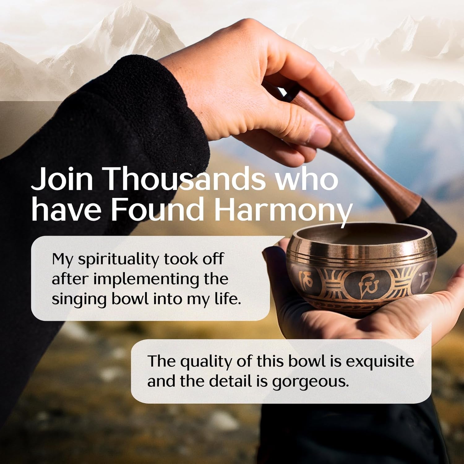 Finding Peace in Frequency Tibetan Singing Bowl Set