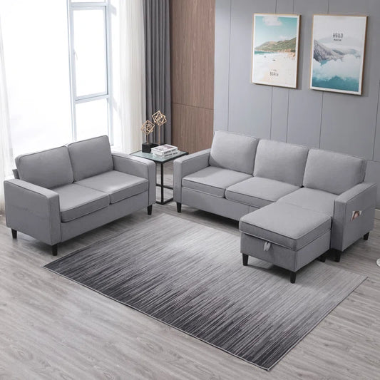 3-Piece Elegant Sectional Living Room Set