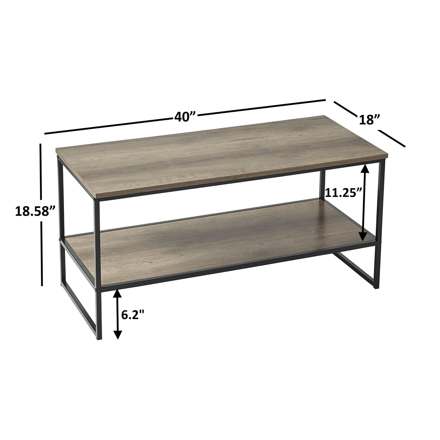 3-Piece Minimalist Style Coffee & End Table Set