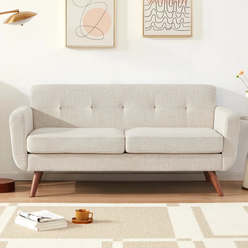 67" Minimalist Modern Style Loveseat