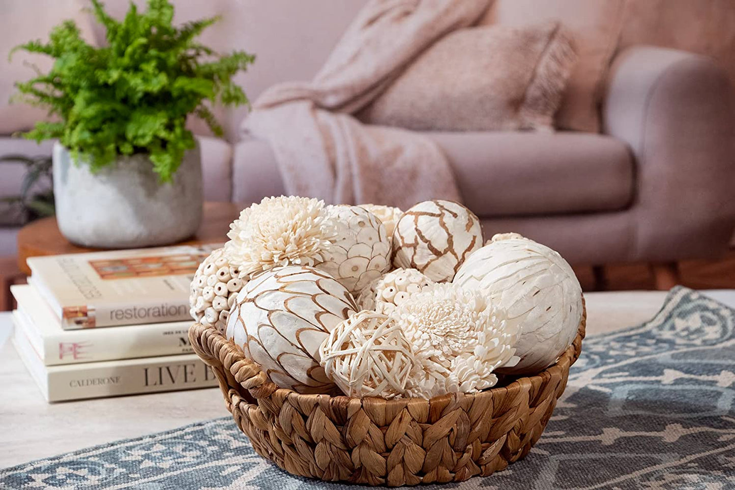 White & Cream Decorative Filler Decor Orbs