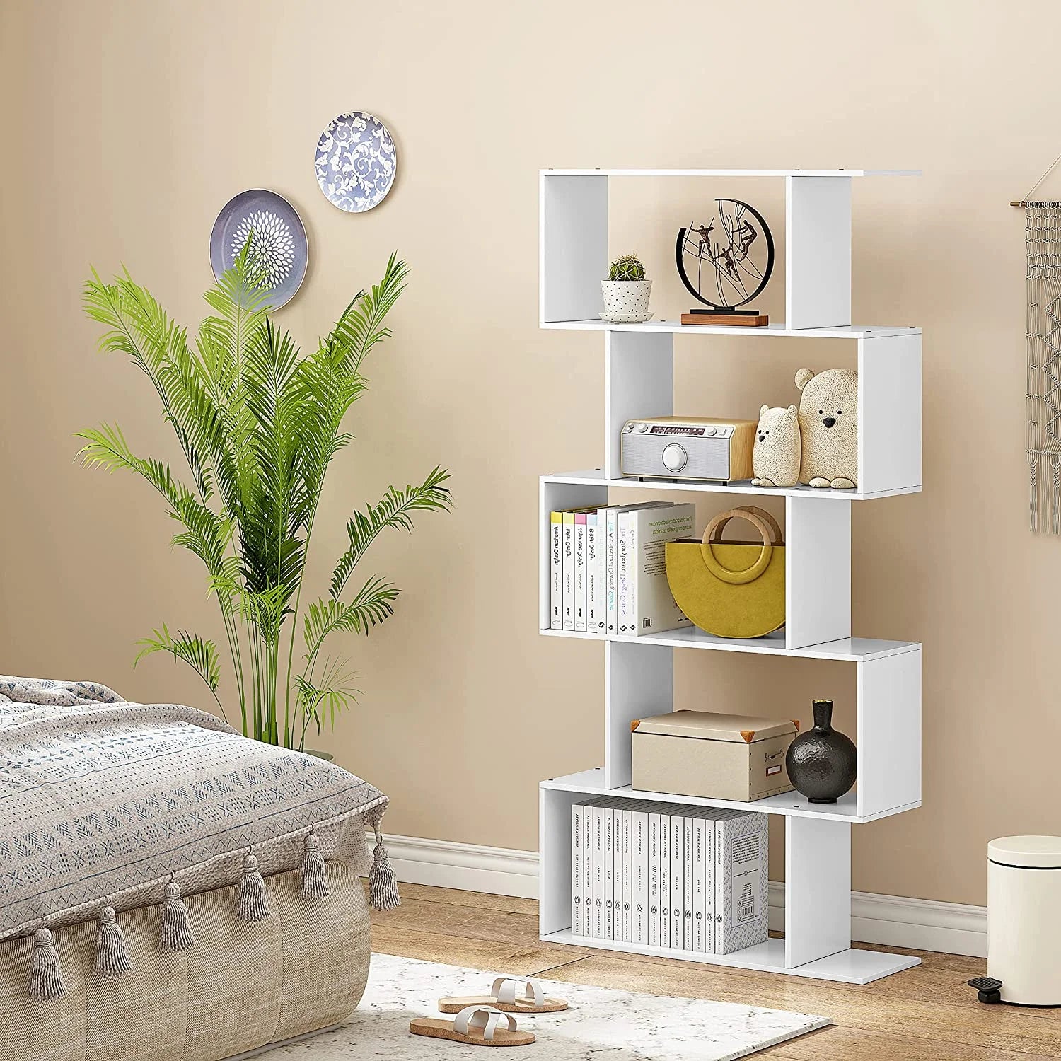 5-Tier Modern Geometric Style Display Shelf