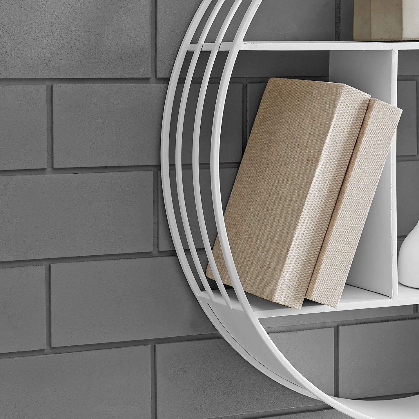 Versatile Modern Luxury White Brody Wall Shelf