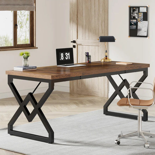 63" Charming Modern Style Wood Desk