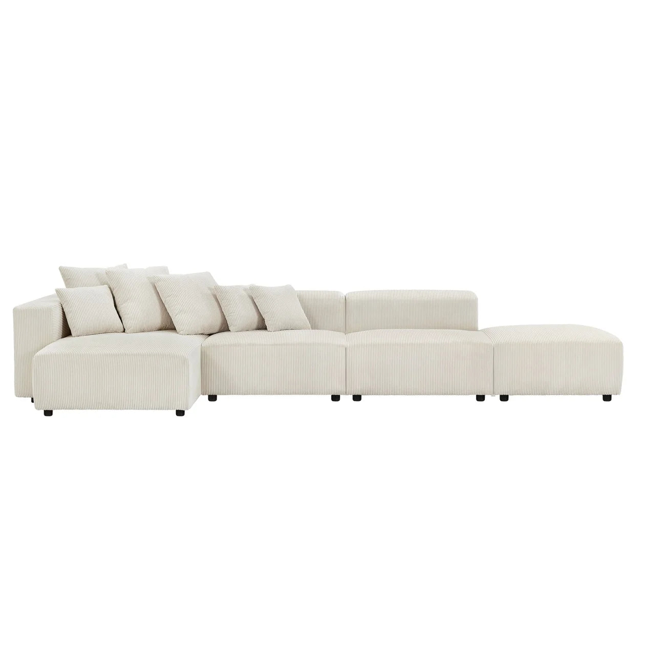 155" L-Shaped Classy Modern Couch 