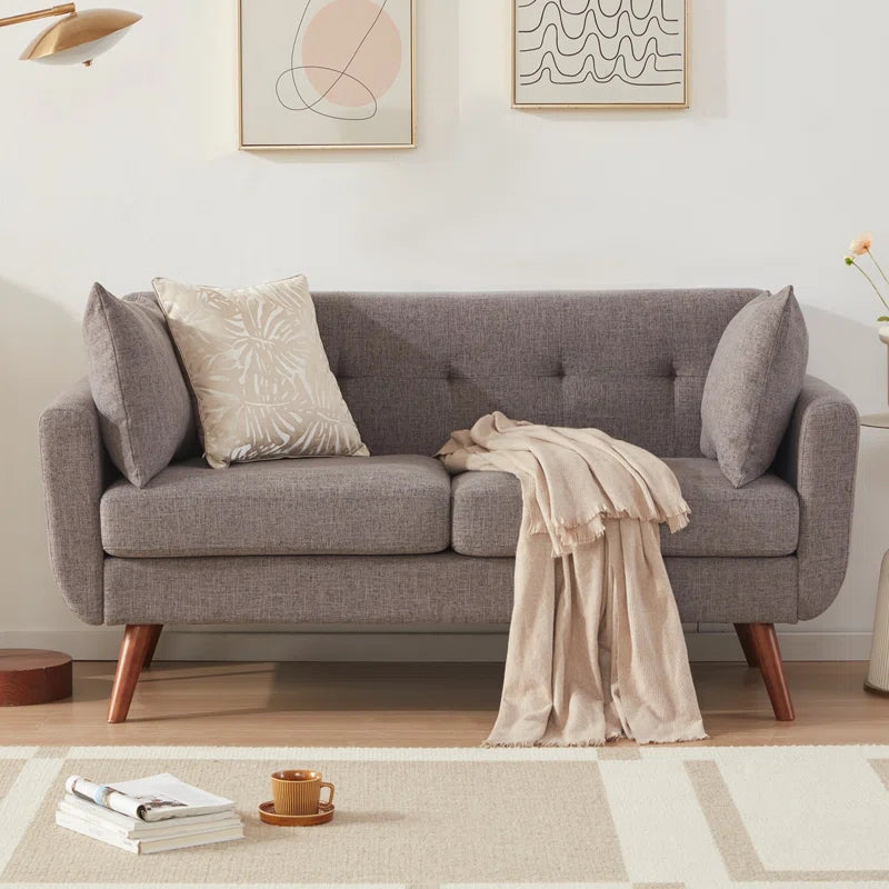 67" Minimalist Modern Style Loveseat