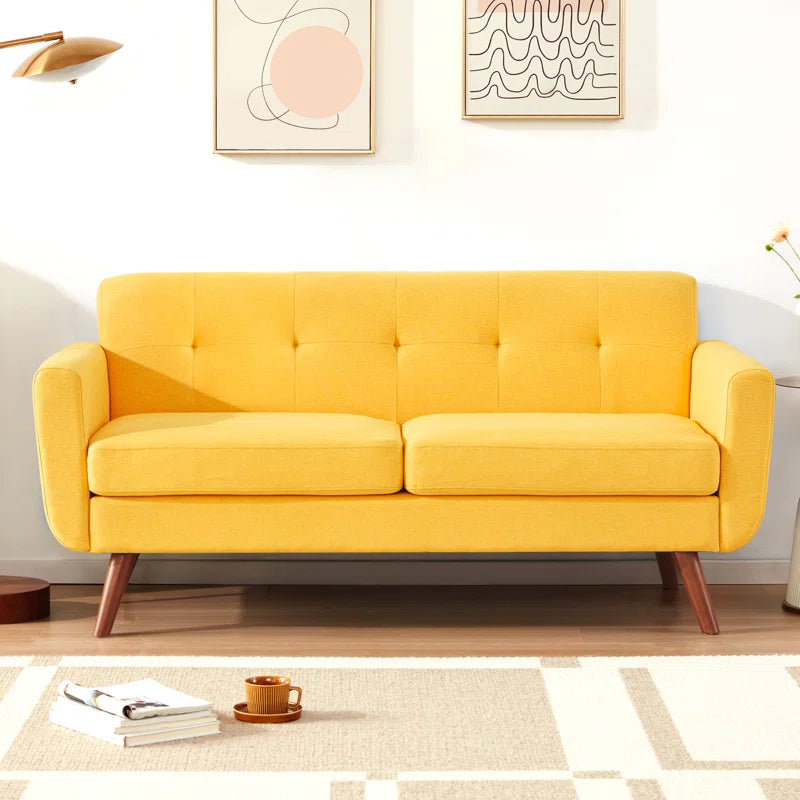 67" Minimalist Modern Style Loveseat