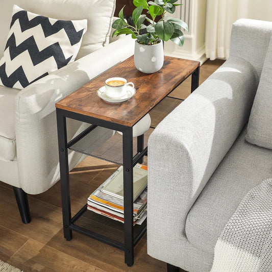 23" 3-Tier Minimalist Modern Slim End Table