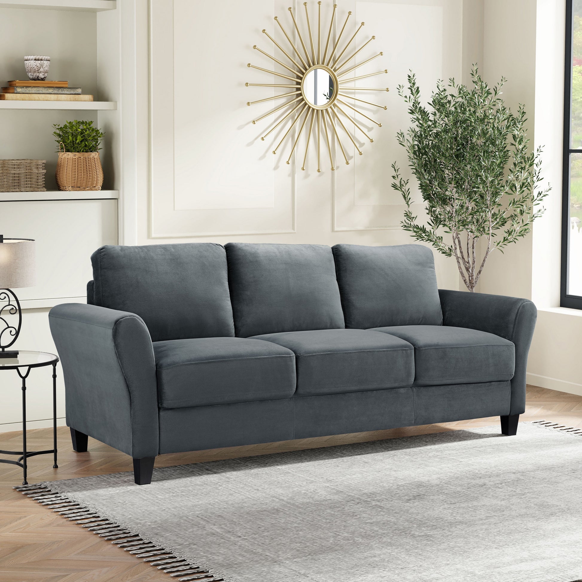 78" 3-Seat Modern Classy Foam Sofa