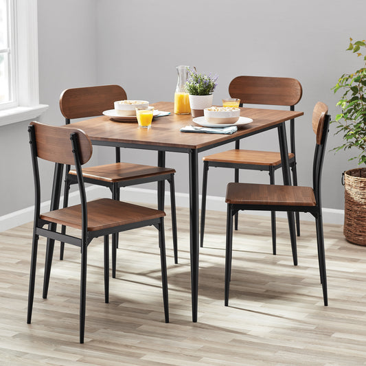 5-Piece Modern Wood Breakfast/Dining Room Set