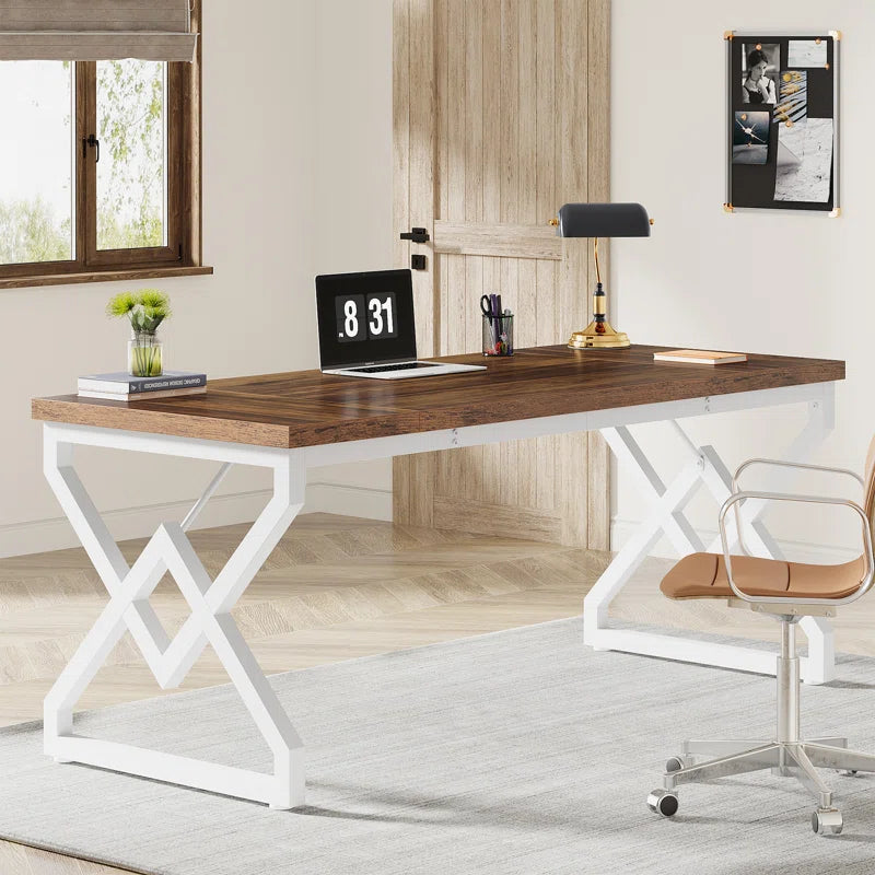 63" Charming Modern Style Wood Desk