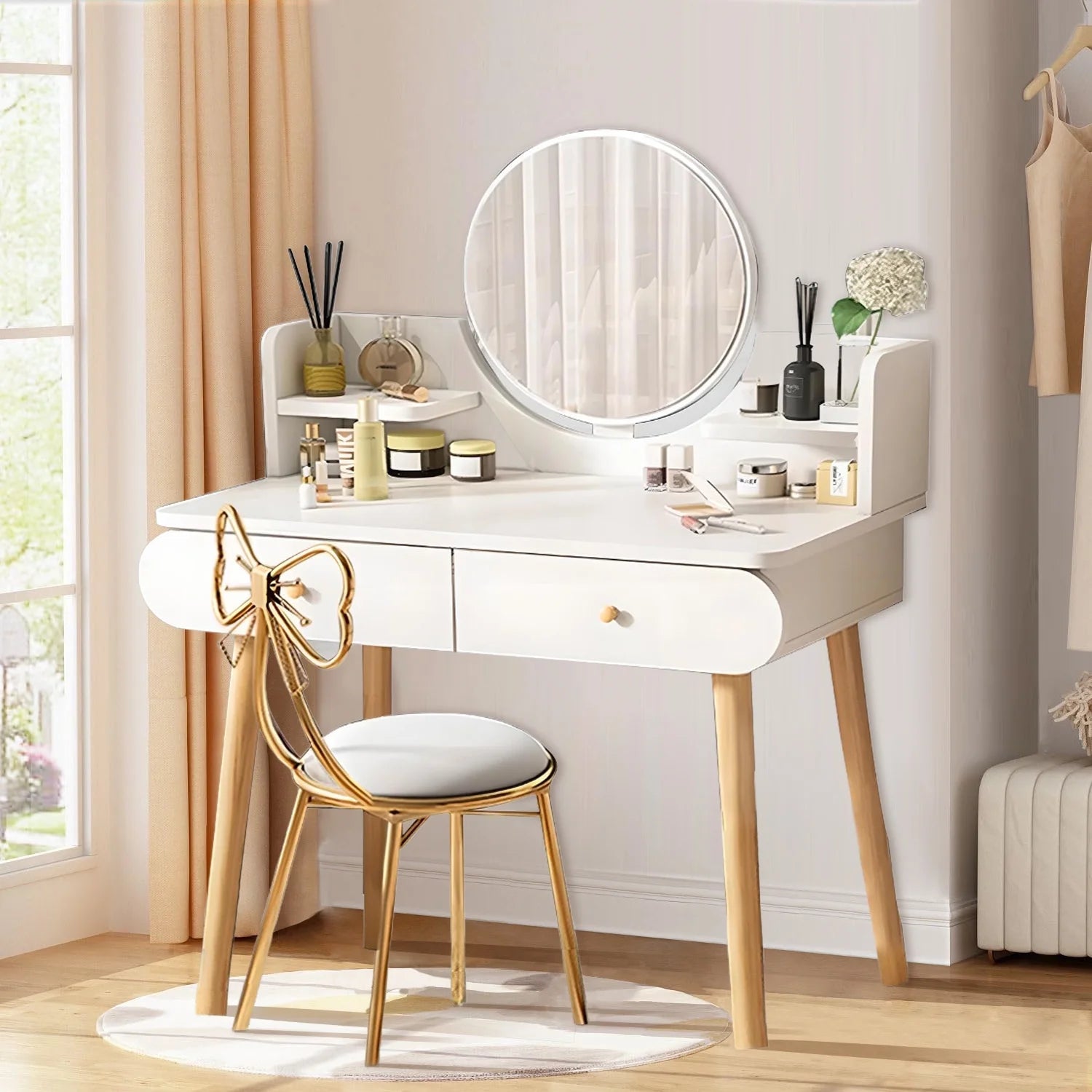 High Class Living Modern Vanity Desk Set