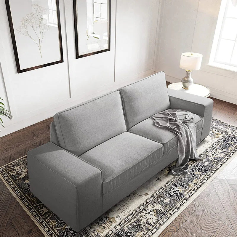 88" Luxury Modern Upholstered Sofa for Living Room, Couches with Solid Wood Frame