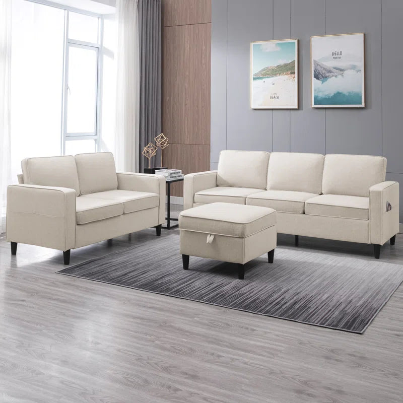 3-Piece Elegant Sectional Living Room Set