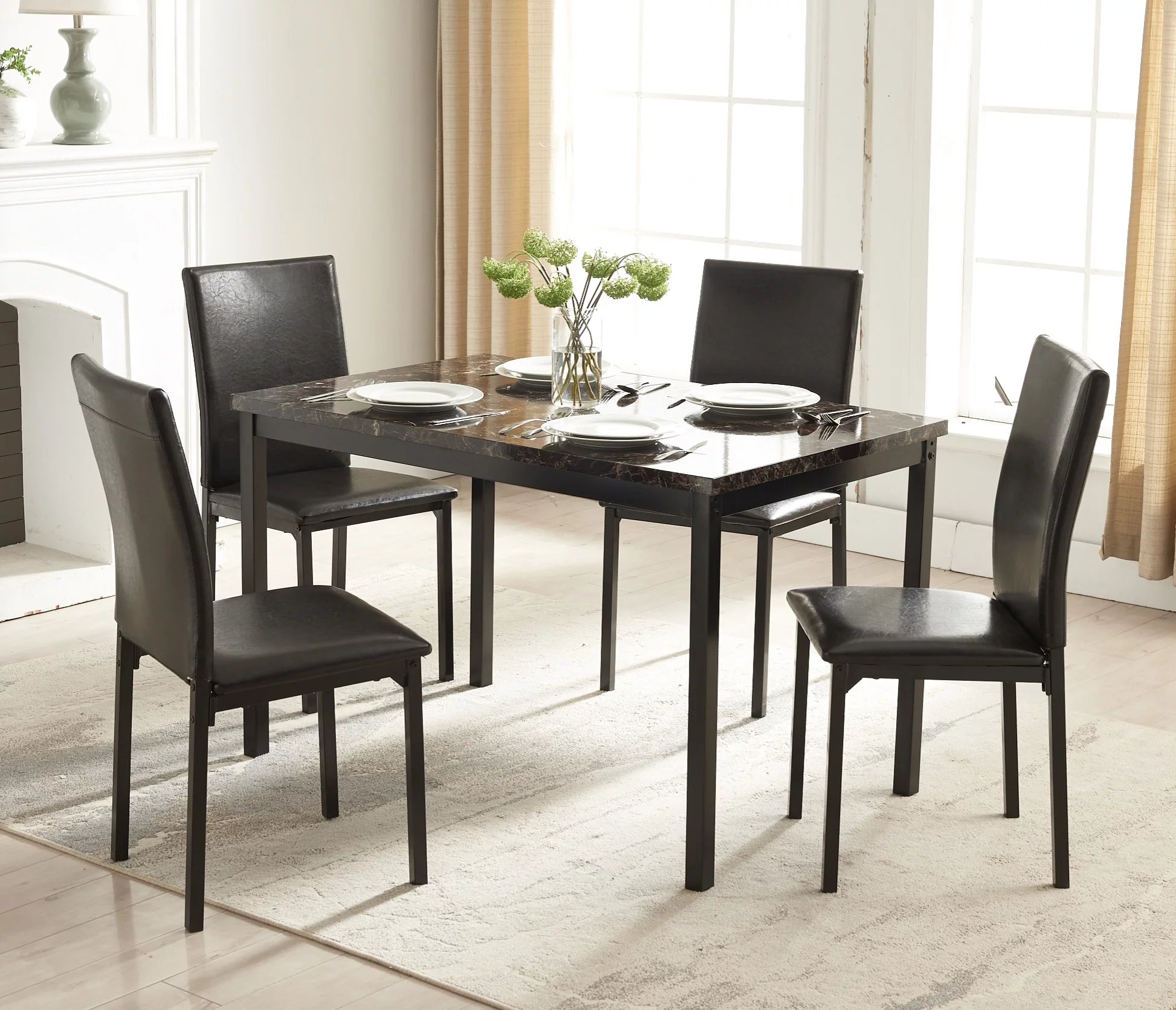 5-Piece High-End Dining Table Set