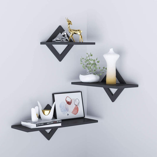 3-Piece Contemporary Modern Style Shelf