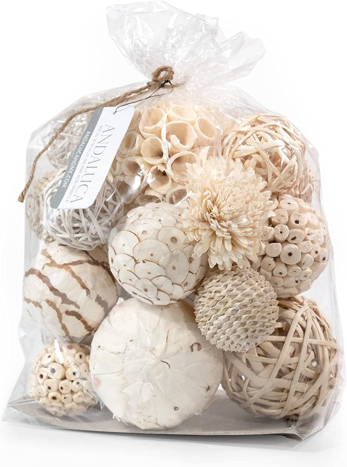 White & Cream Decorative Filler Decor Orbs