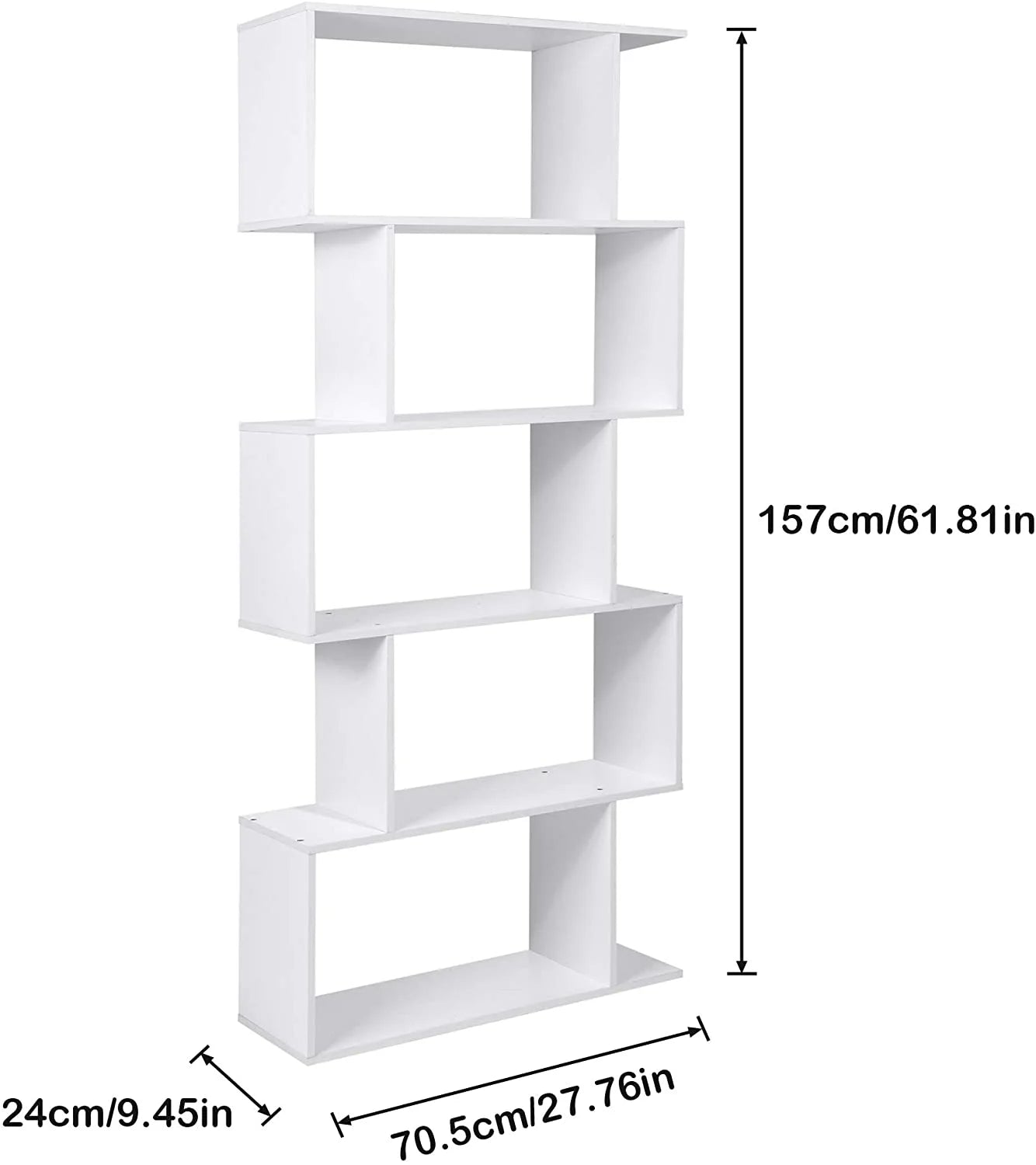 5-Tier Modern Geometric Style Display Shelf