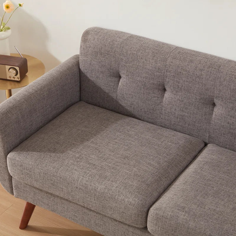 67" Minimalist Modern Style Loveseat