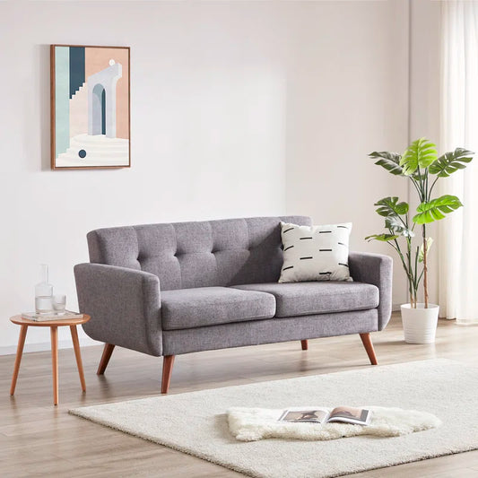 67" Minimalist Modern Style Loveseat